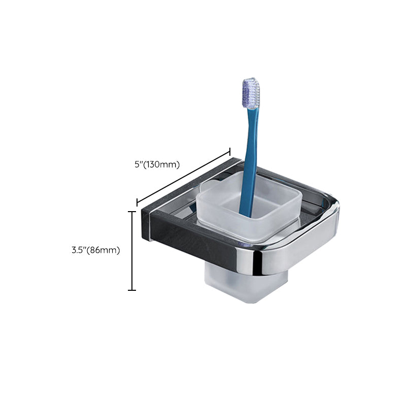 BowLift | Polished Chrome Modern Bathroom Accessory Set made of Stainless Steel Towel Holder/Soap Dish