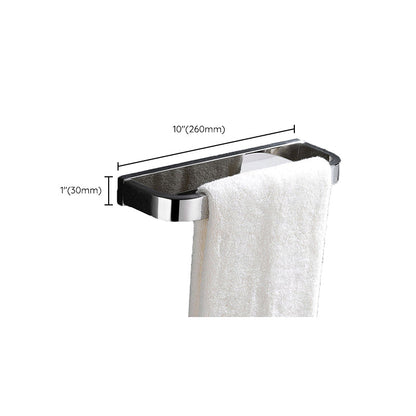 BowLift | Polished Chrome Modern Bathroom Accessory Set made of Stainless Steel Towel Holder/Soap Dish
