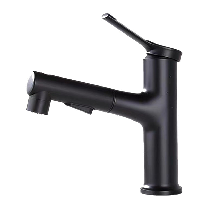 Kalsten | Contemporary Sink Faucet Plian Low Arc Center-Set Bathroom Faucet