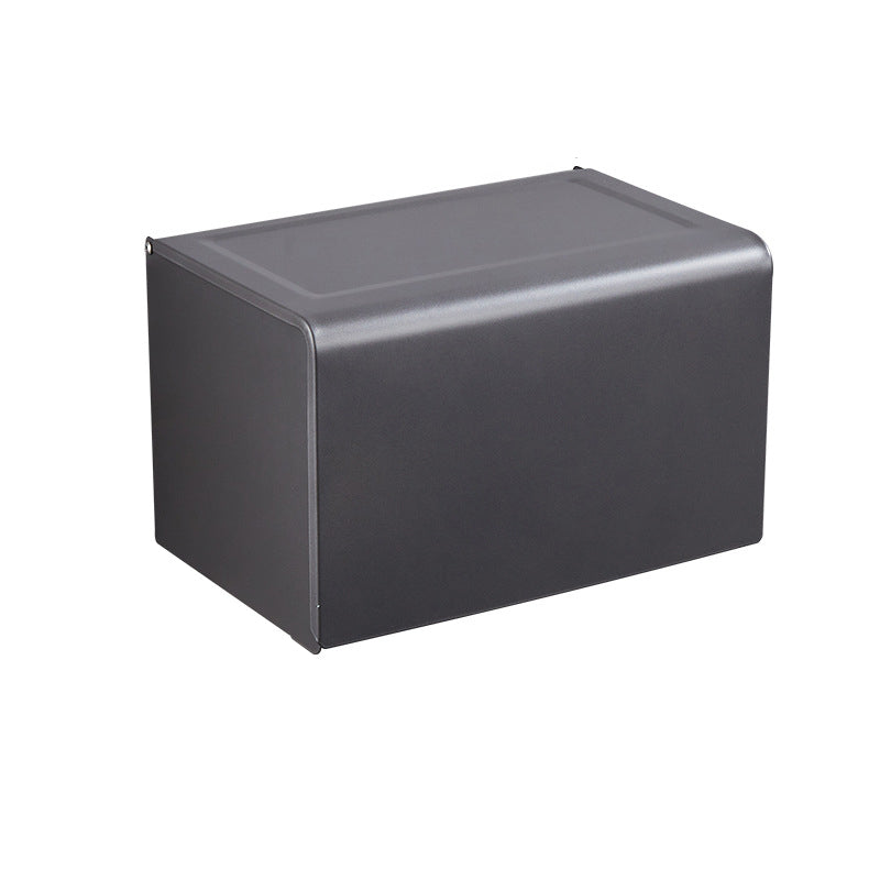 Kalsten | Modern Bathroom Accessory Set Matte Black/Grey Bathroom Shelf/Towel Holder & Paper Holder