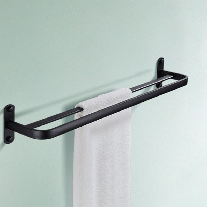 Kalsten | Modern Bathroom Accessory Set Matte Black/Grey Bathroom Shelf/Towel Holder & Paper Holder