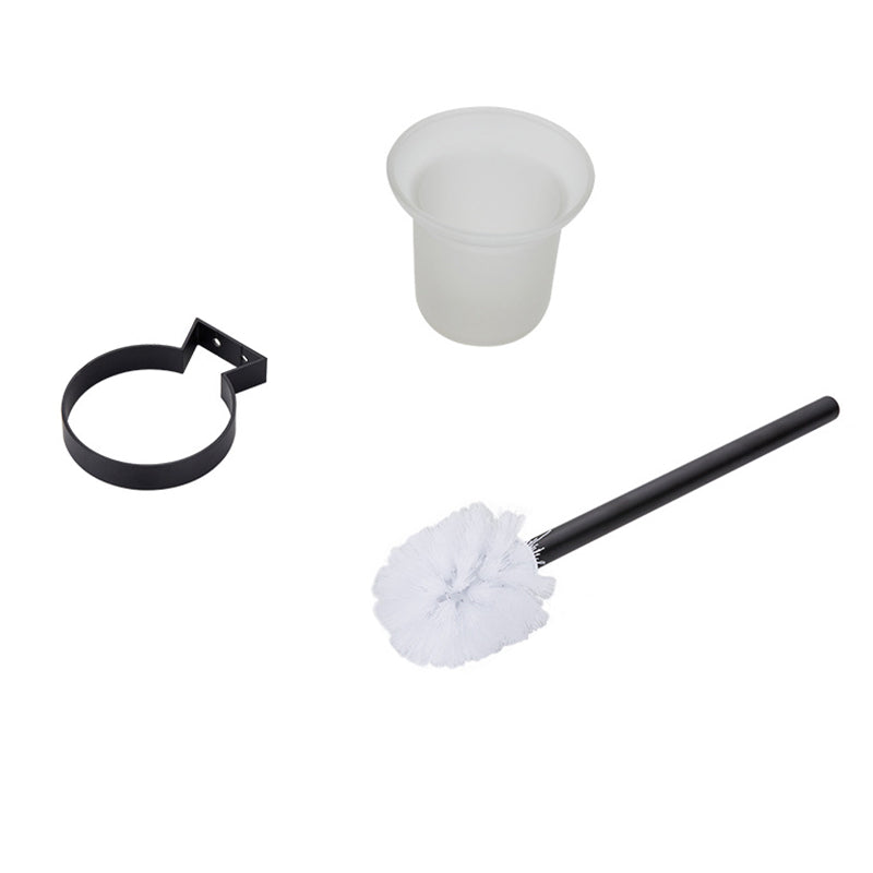 Kalsten | Modern Bathroom Accessory Set Matte Black/Grey Bathroom Shelf/Towel Holder & Paper Holder