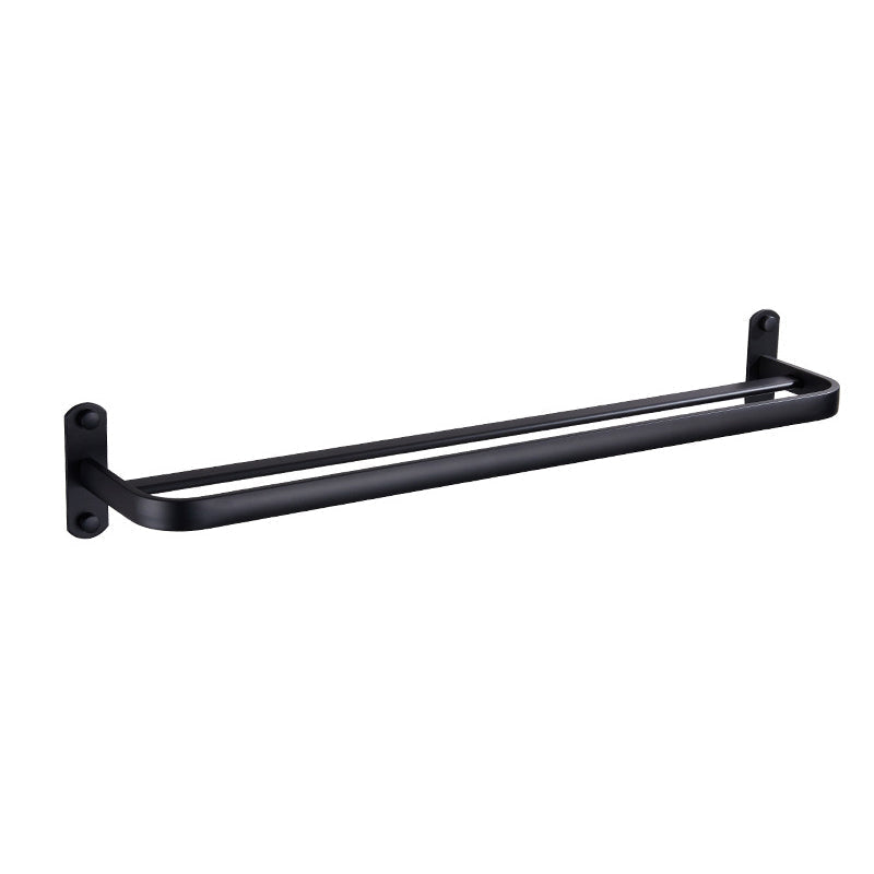 Kalsten | Modern Bathroom Accessory Set Matte Black/Grey Bathroom Shelf/Towel Holder & Paper Holder