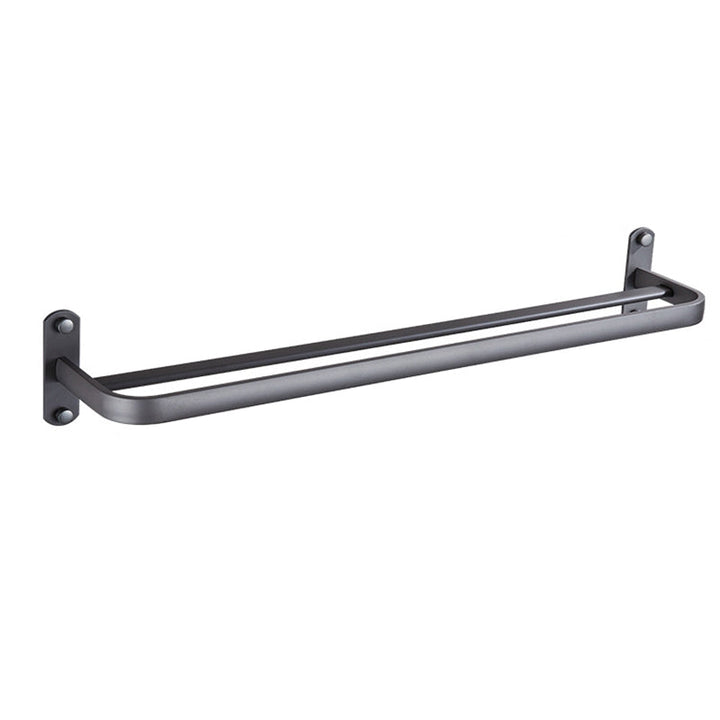 Kalsten | Modern Bathroom Accessory Set Matte Black/Grey Bathroom Shelf/Towel Holder & Paper Holder