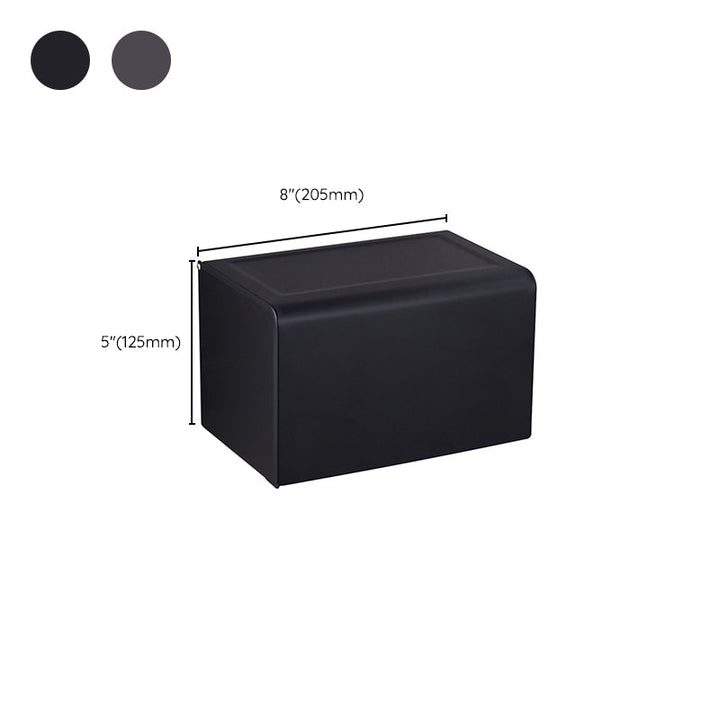 Kalsten | Modern Bathroom Accessory Set Matte Black/Grey Bathroom Shelf/Towel Holder & Paper Holder