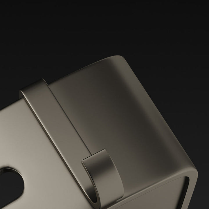 Kalsten | Contemporary Aluminum Bathroom Accessory Set Gray Bath Shelf