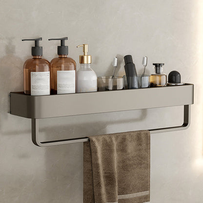 Skanto | Modern Aluminum Bathroom Accessory Set Gray Bathroom Shelf System