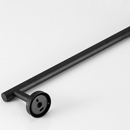 BowLift | Modern Bathroom Hardware Set in Stainless Steel Brushed Chrome Towel Bar/Ring & Bathrobe Hook