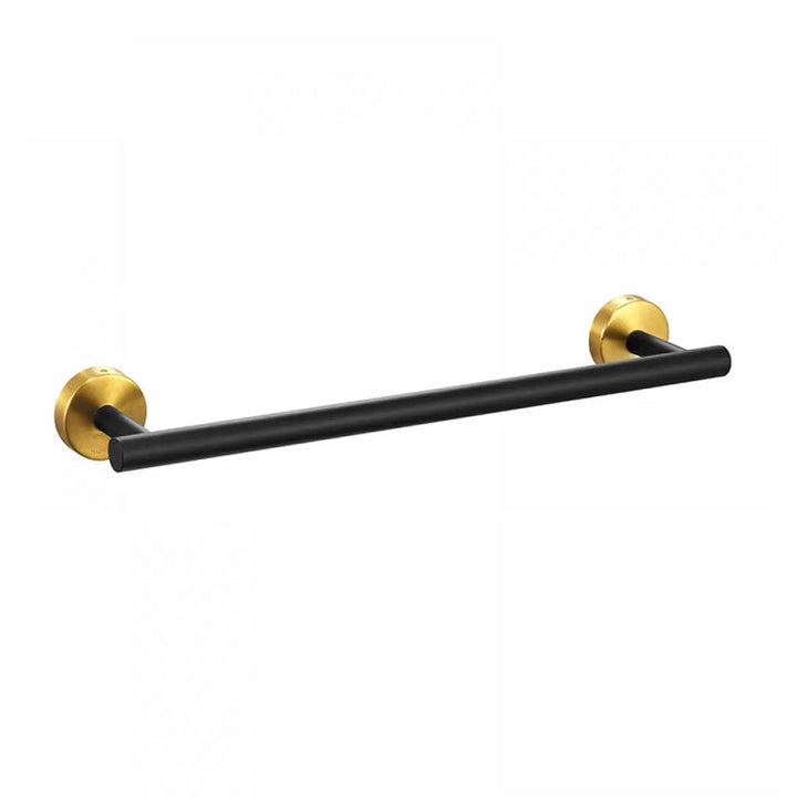Kalsten | Modern Bathroom Hardware Set in Stainless Steel Brushed Chrome Towel Bar/Ring & Bathrobe Hook