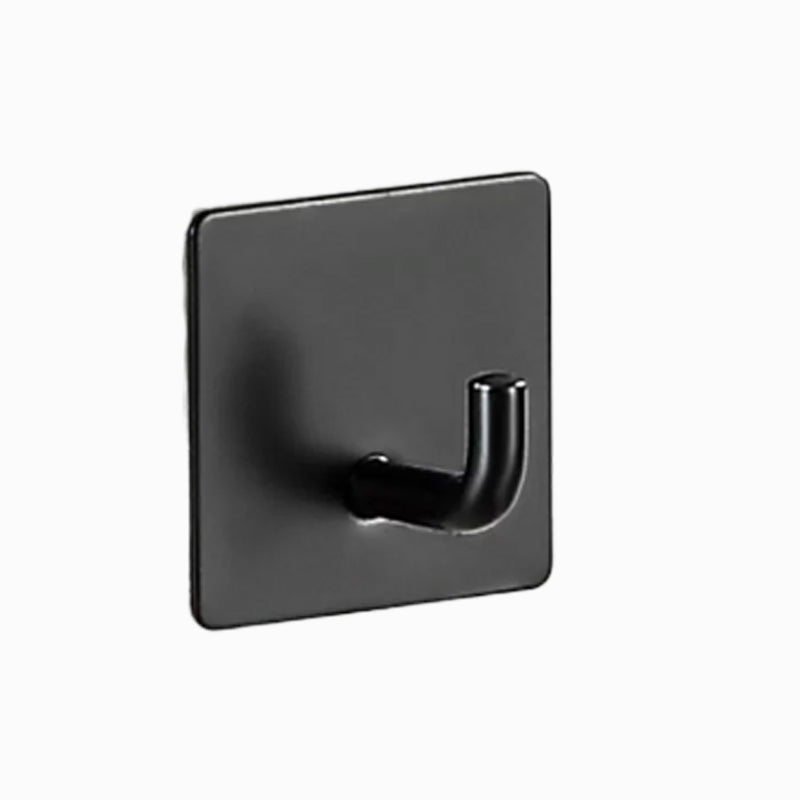 BowLift | Modern Bathroom Hardware Set in Stainless Steel Brushed Chrome Towel Bar/Ring & Bathrobe Hook