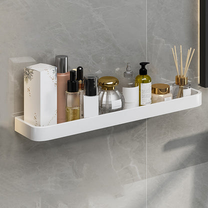 BowLift | Contemporary Bathroom Accessory Set Metal Bath Shelf in White