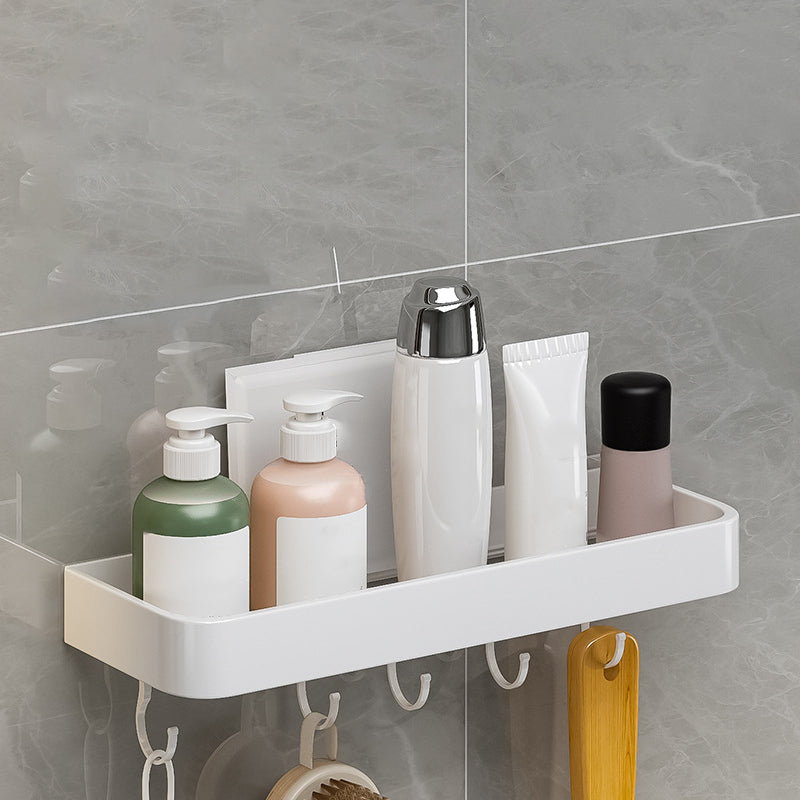 BowLift | Contemporary Bathroom Accessory Set Metal Bath Shelf in White