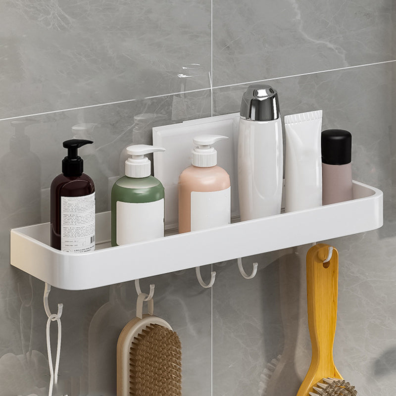 BowLift | Contemporary Bathroom Accessory Set Metal Bath Shelf in White