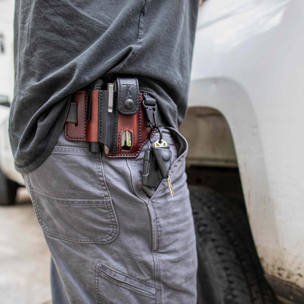 Kalsten | Cowhide Multitool Belt Pouch — Sturdy Holder for Tactical Equipment