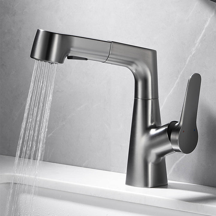 Kalsten | Extendable Vessel Water Tap Modern Sink Faucet with a Lever Handle
