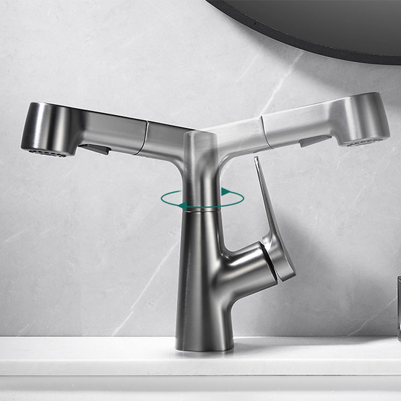 Kalsten | Extendable Vessel Water Tap Modern Sink Faucet with a Lever Handle