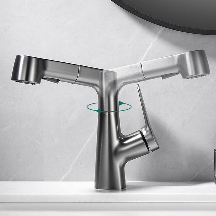 Kalsten | Extendable Vessel Water Tap Modern Sink Faucet with a Lever Handle