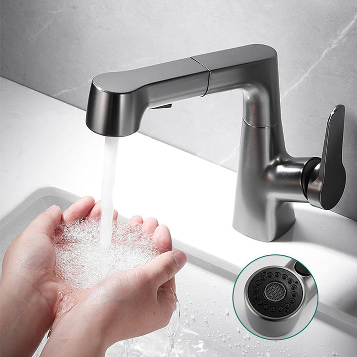 Kalsten | Extendable Vessel Water Tap Modern Sink Faucet with a Lever Handle