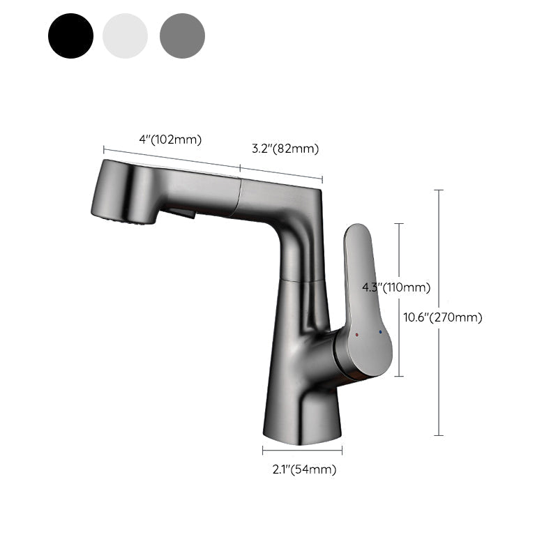 Kalsten | Extendable Vessel Water Tap Modern Sink Faucet with a Lever Handle