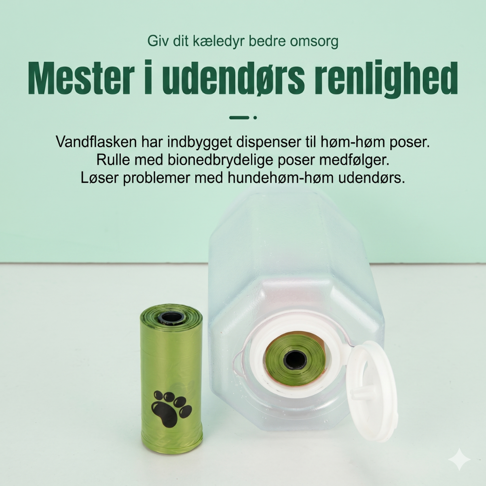 TrailBuddy™ – 3-in-1 Dog Water Bottle with Food Box | Kalsten