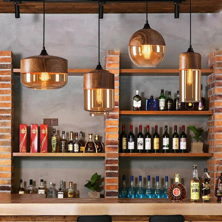 Stylish Scandinavian Wooden Ceiling Lamp - NordLuna | Kalsten