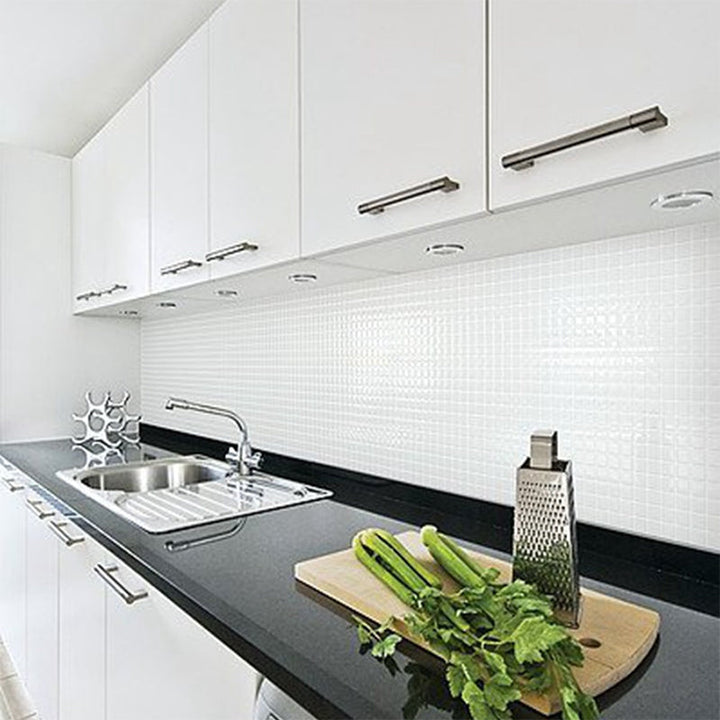 Kalsten | Peel-and-Stick Tile Square Stain-Resistant Mosaic Peel-and-Stick Tile for the Kitchen