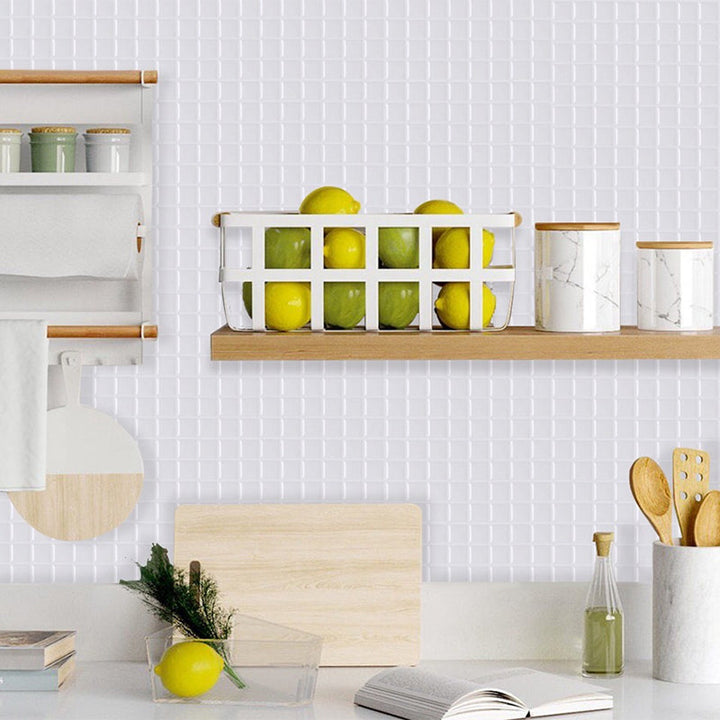 Kalsten | Peel-and-Stick Tile Square Stain-Resistant Mosaic Peel-and-Stick Tile for the Kitchen