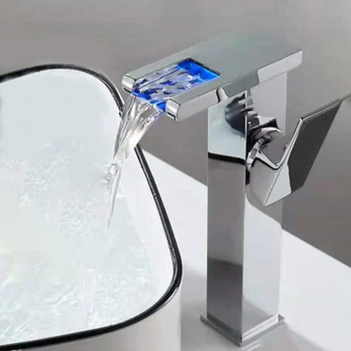 Kalsten | Single-Handle Basin Faucet 1-Hole Widely Used Bathroom Sink Faucet with LED Lighting