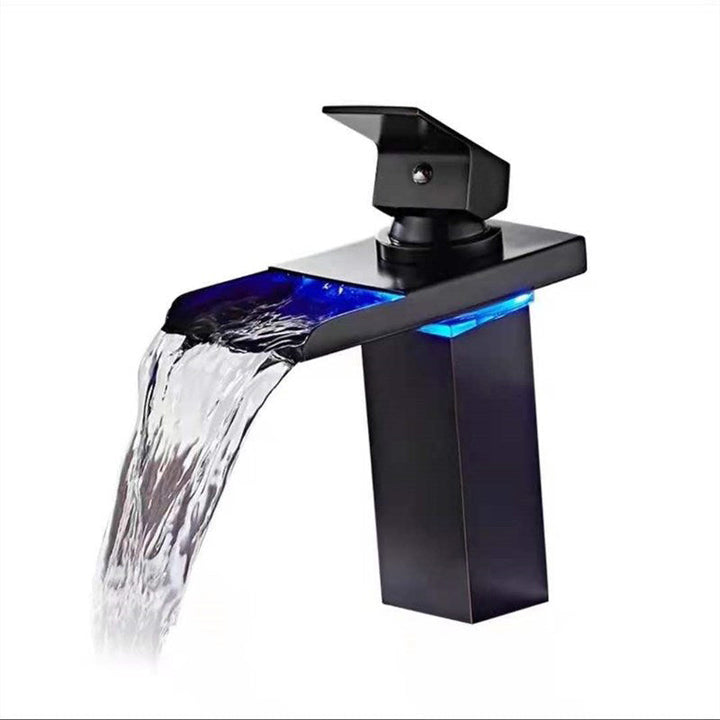 Kalsten | Single-Handle Basin Faucet 1-Hole Widely Used Bathroom Sink Faucet with LED Lighting