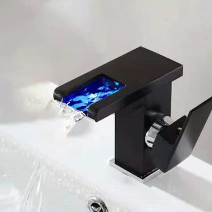Kalsten | Single-Handle Basin Faucet 1-Hole Widely Used Bathroom Sink Faucet with LED Lighting