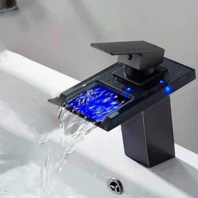 Kalsten | Single-Handle Basin Faucet 1-Hole Widely Used Bathroom Sink Faucet with LED Lighting