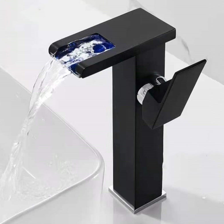 Kalsten | Single-Handle Basin Faucet 1-Hole Widely Used Bathroom Sink Faucet with LED Lighting
