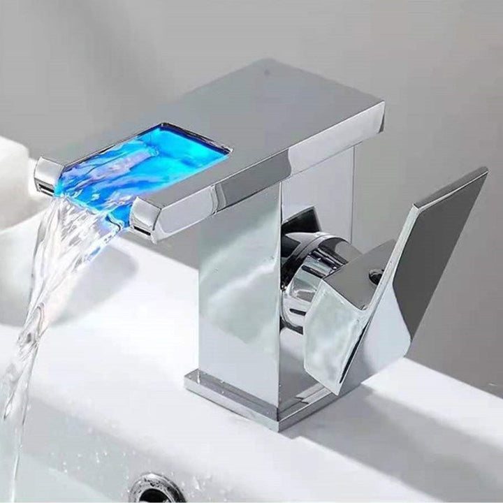Kalsten | Single-Handle Basin Faucet 1-Hole Widely Used Bathroom Sink Faucet with LED Lighting