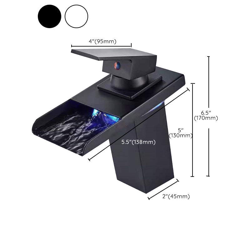Kalsten | Single-Handle Basin Faucet 1-Hole Widely Used Bathroom Sink Faucet with LED Lighting