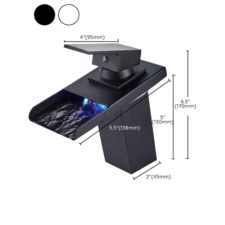 Kalsten | Single-Handle Basin Faucet 1-Hole Widely Used Bathroom Sink Faucet with LED Lighting