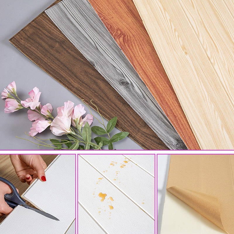Kalsten | Living Room Wall Paneling Peel and Stick Wood Look Design Waterproof Wall Paneling