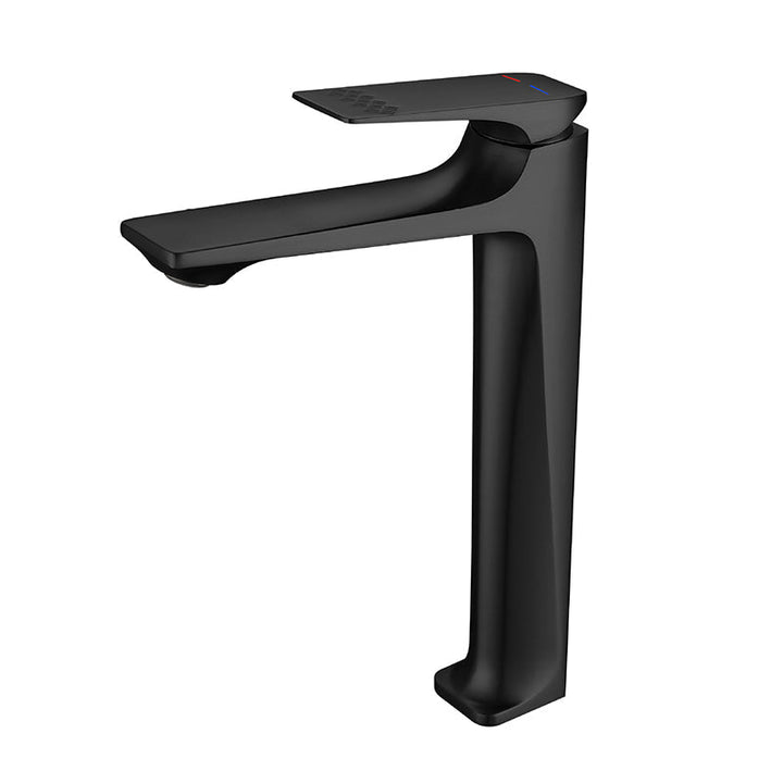 Kalsten | Modern Vessel Sink Faucet Copper Lever Handle Low Arc Vessel Faucet for the Bathroom