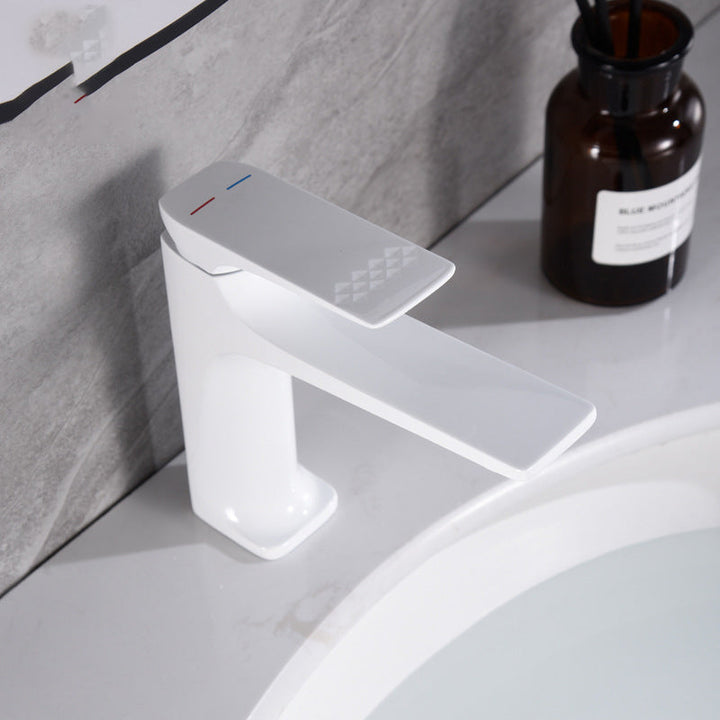 Kalsten | Modern Vessel Sink Faucet Copper Lever Handle Low Arc Vessel Faucet for the Bathroom
