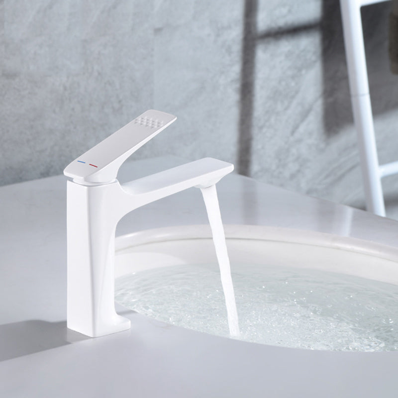 Kalsten | Modern Vessel Sink Faucet Copper Lever Handle Low Arc Vessel Faucet for the Bathroom