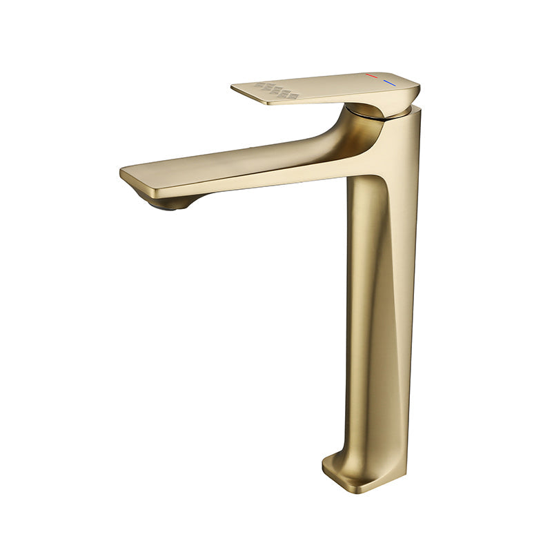 Kalsten | Modern Vessel Sink Faucet Copper Lever Handle Low Arc Vessel Faucet for the Bathroom