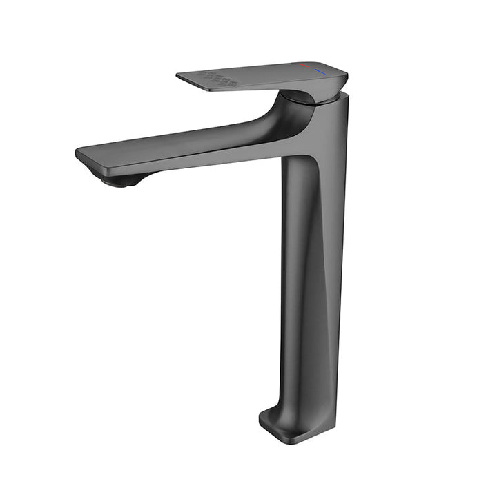 Kalsten | Modern Vessel Sink Faucet Copper Lever Handle Low Arc Vessel Faucet for the Bathroom
