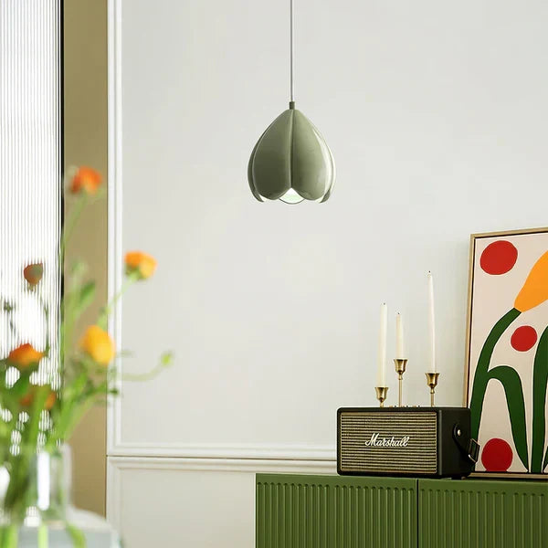French Style Creamy Hanging Lamp Rustic Nature-Inspired Design Pendant Light | Kalsten