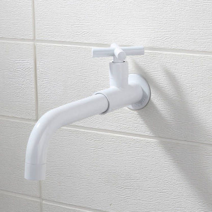 BowLift | Contemporary Wall-Mounted Bathroom Faucet Cross Handles Stainless Steel Faucet
