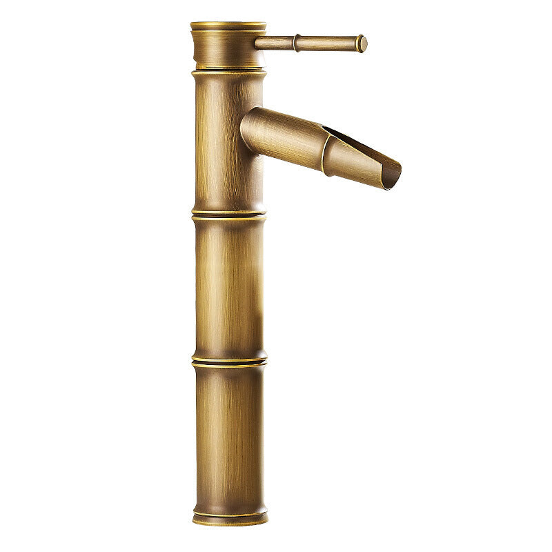 BowLift | Country house vessel water tap brass lever handles waterfall outlet sink faucet