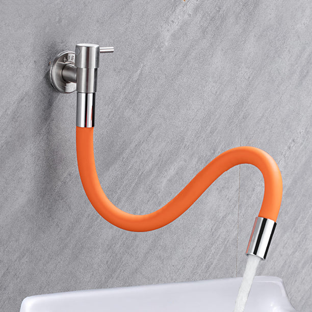 Brehn | Contemporary wall-mounted bathroom faucet with stainless steel lever handles