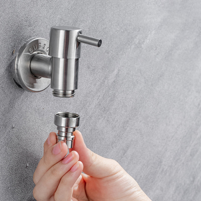 Brehn | Contemporary wall-mounted bathroom faucet with stainless steel lever handles
