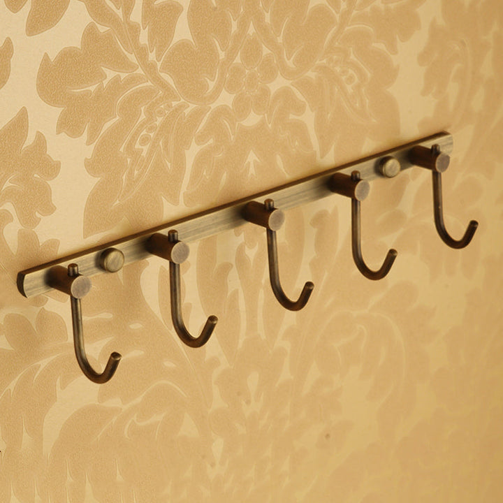 Kalsten | Worn Brass Traditional Bathroom Set with Bath Shelf/Paper Holder & Towel Bar
