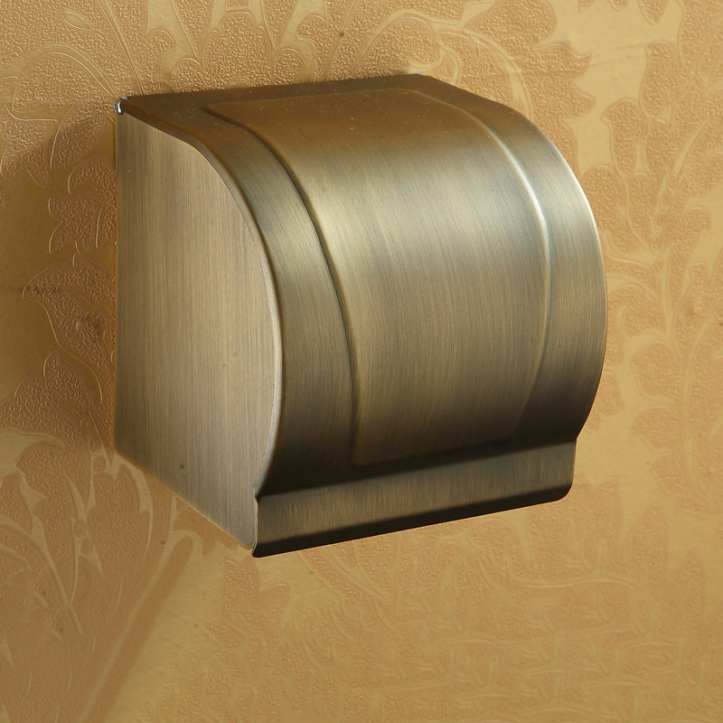 Kalsten | Worn Brass Traditional Bathroom Set with Bath Shelf/Paper Holder & Towel Bar