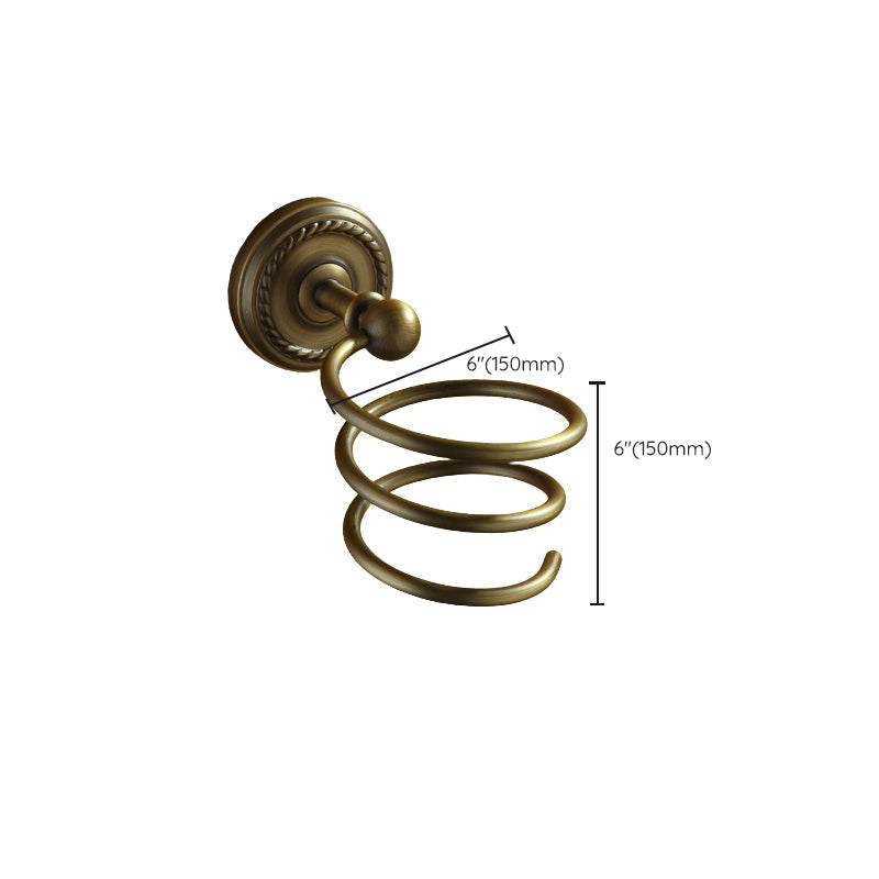 Kalsten | Worn Brass Traditional Bathroom Set with Bath Shelf/Paper Holder & Towel Bar