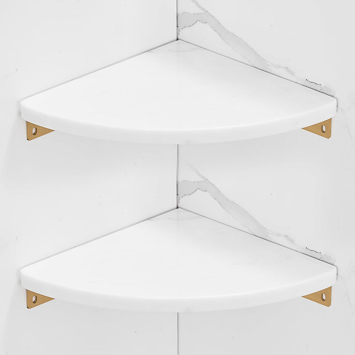Kalsten | Brushed Brass Bathroom Accessory Set Metal & Marble Bathroom Hardware Set with Bathtub Shelf